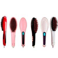 Escova Mágica Alisadora Eletrônica Magic Hair Rosa - 7