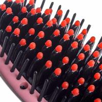 Escova Mágica Alisadora Eletrônica Magic Hair Rosa - 10