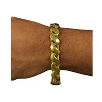 Pulseira 12mm Friso S De Moeda Antiga Estilosa - 1