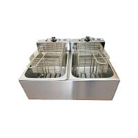 Fritadeira Elétrica 2 Cubas Plus Aço Inox 10L 110V 3600W - 1