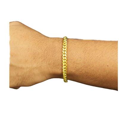 Pulseira Cubana 16Mm Pussera De Moeda Antiga Estilosa