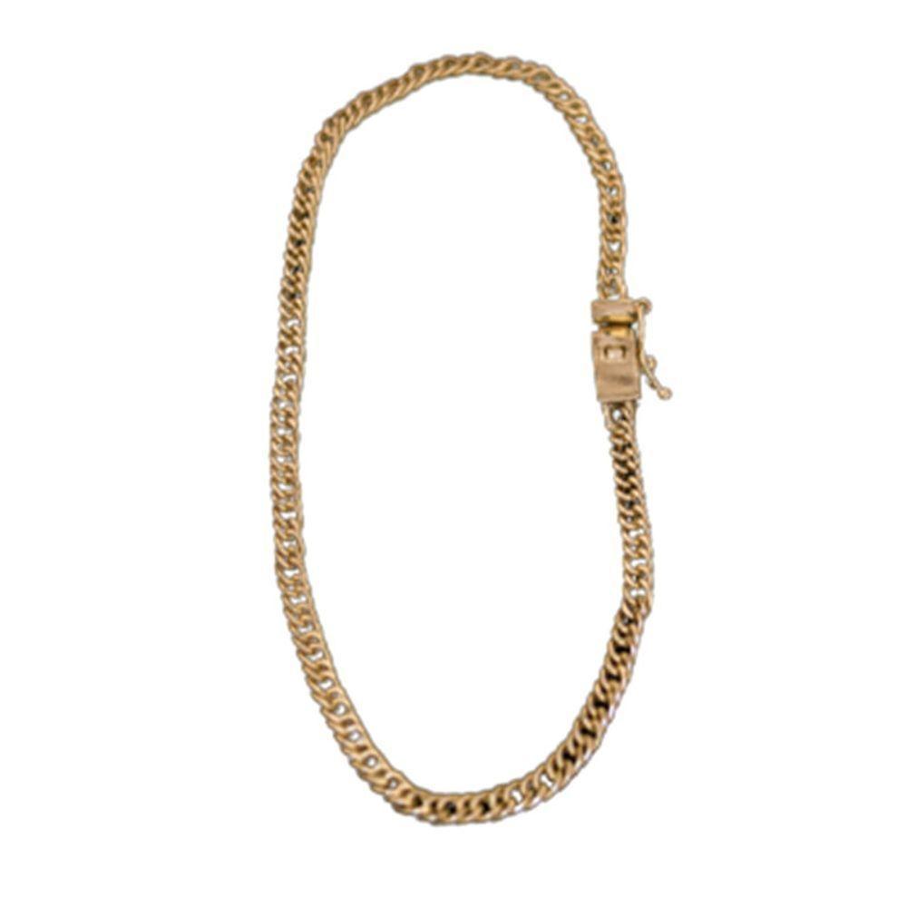 Pulseira De Mueda Antiga Fecho Gaveta Lateral Duplo 3Mm - 1