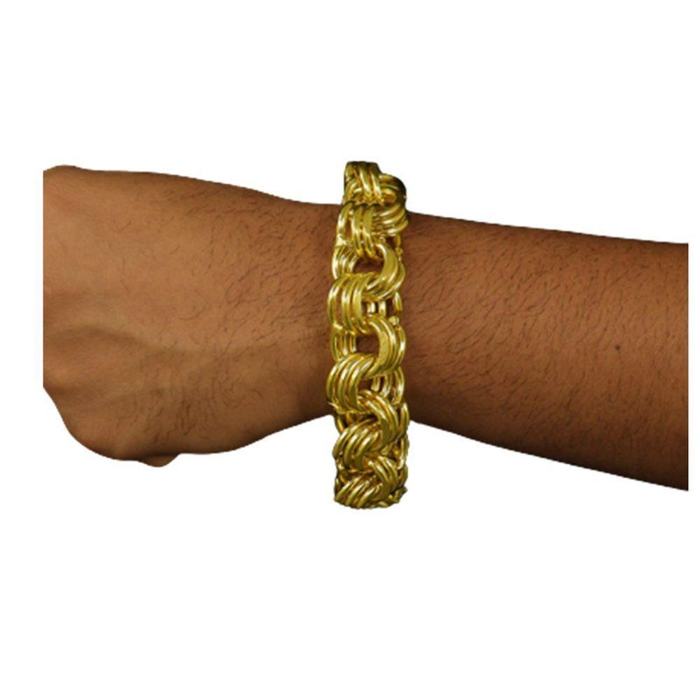 Pulseira Grosa De Moeda Antiga Nao Descasca Friso 18Mm - 1