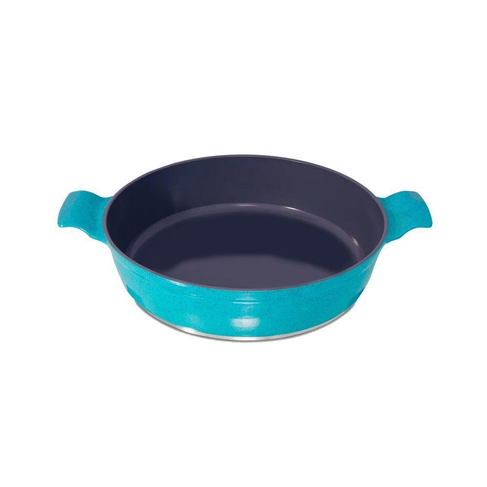 Frigideira Azul Turquesa Antiaderente Cerâmica Javali Aa30Cm - 2