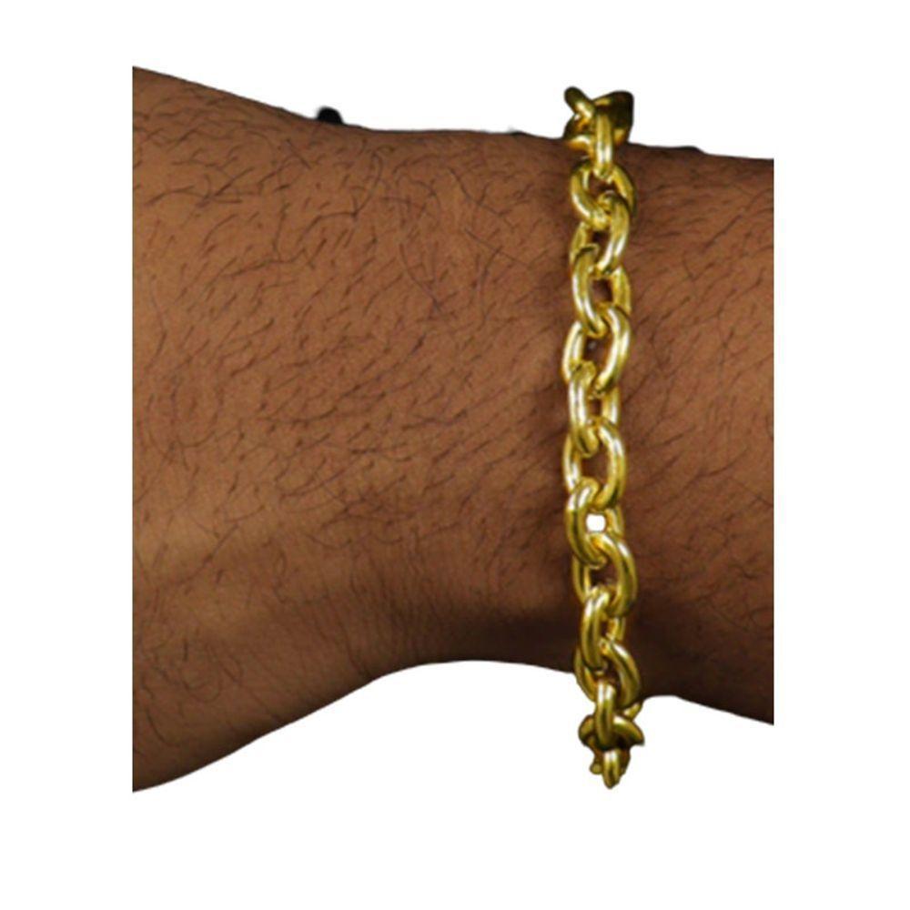 Pulseira Cadeado De Moeda Antiga 8mm Nao Enferruja - 1