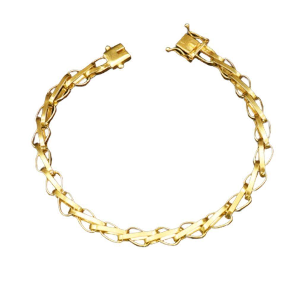 Pulseira Tijolinho Balao 8Mm De Moeda Antiga Nao Descasca - 1