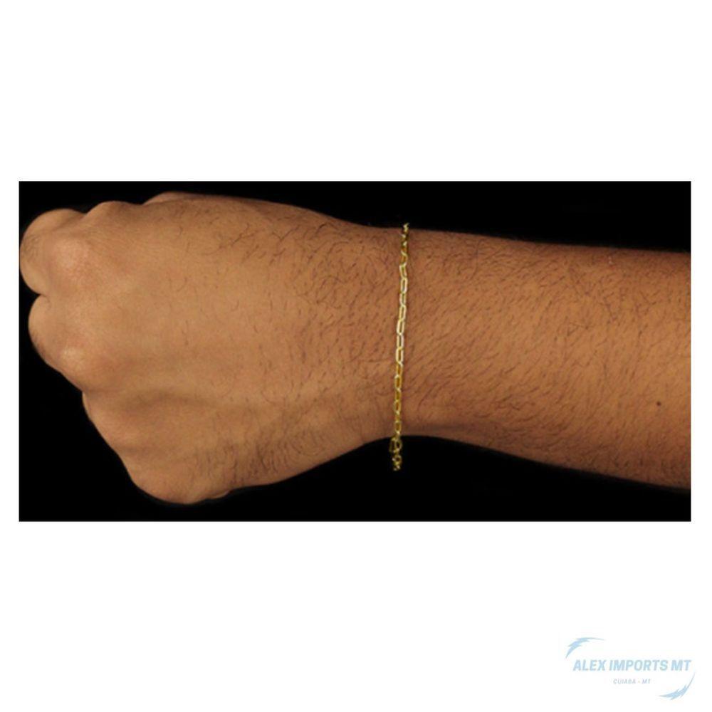 Pulseira Tijolin Quina 1Mm Nao Descasca Pusera Moeda Antiga - 2