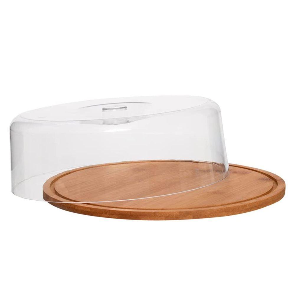 Prato Com Cúpula Em Bambu Ecokitchen 27,5x9cm Mimo Style - 4