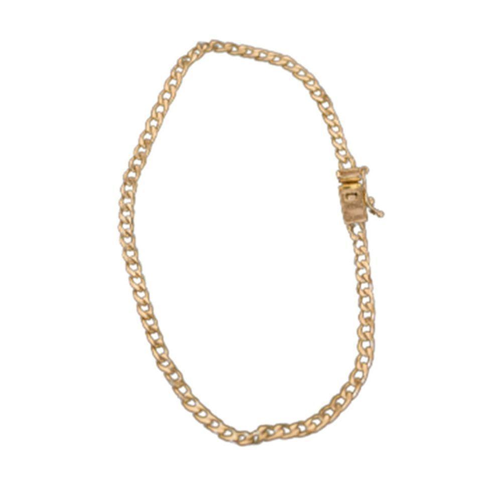 Pulseira De Mueda Antiga Estilosa Nao Perde A Cor 3Mm - 1