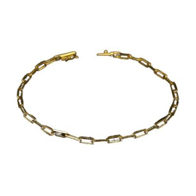 Pulseira Tijolinho De Quina De Mueda Antega 3mm