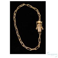 Pulseira Cart Fecho Lateral Pusera Moeda Antiga Estilosa 4Mm - 2