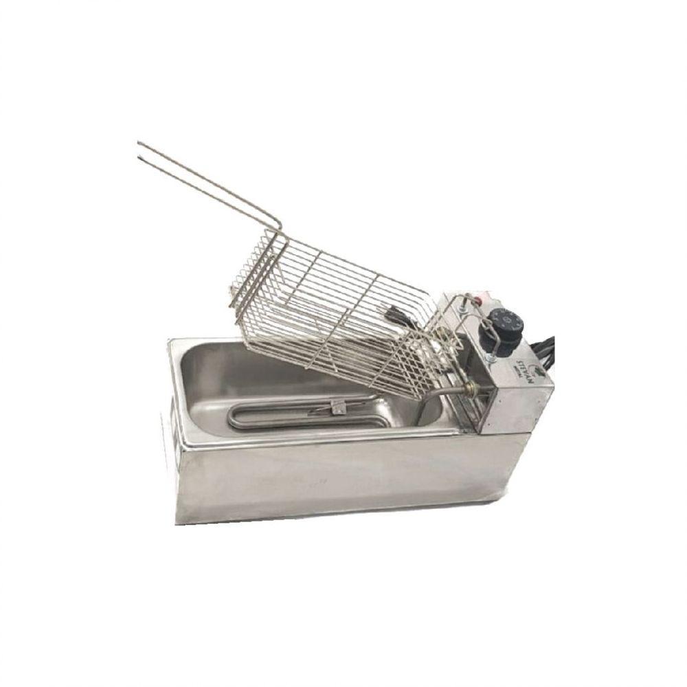 Fritadeira Elétrica 1 Cuba Plus Aço Inox 03L 110V 2000W - 1