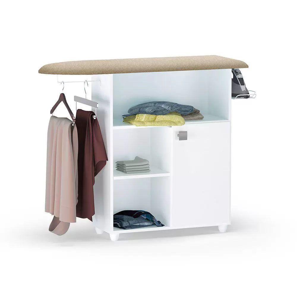 Armário Com Tábua De Passar Mariana Branco - 1