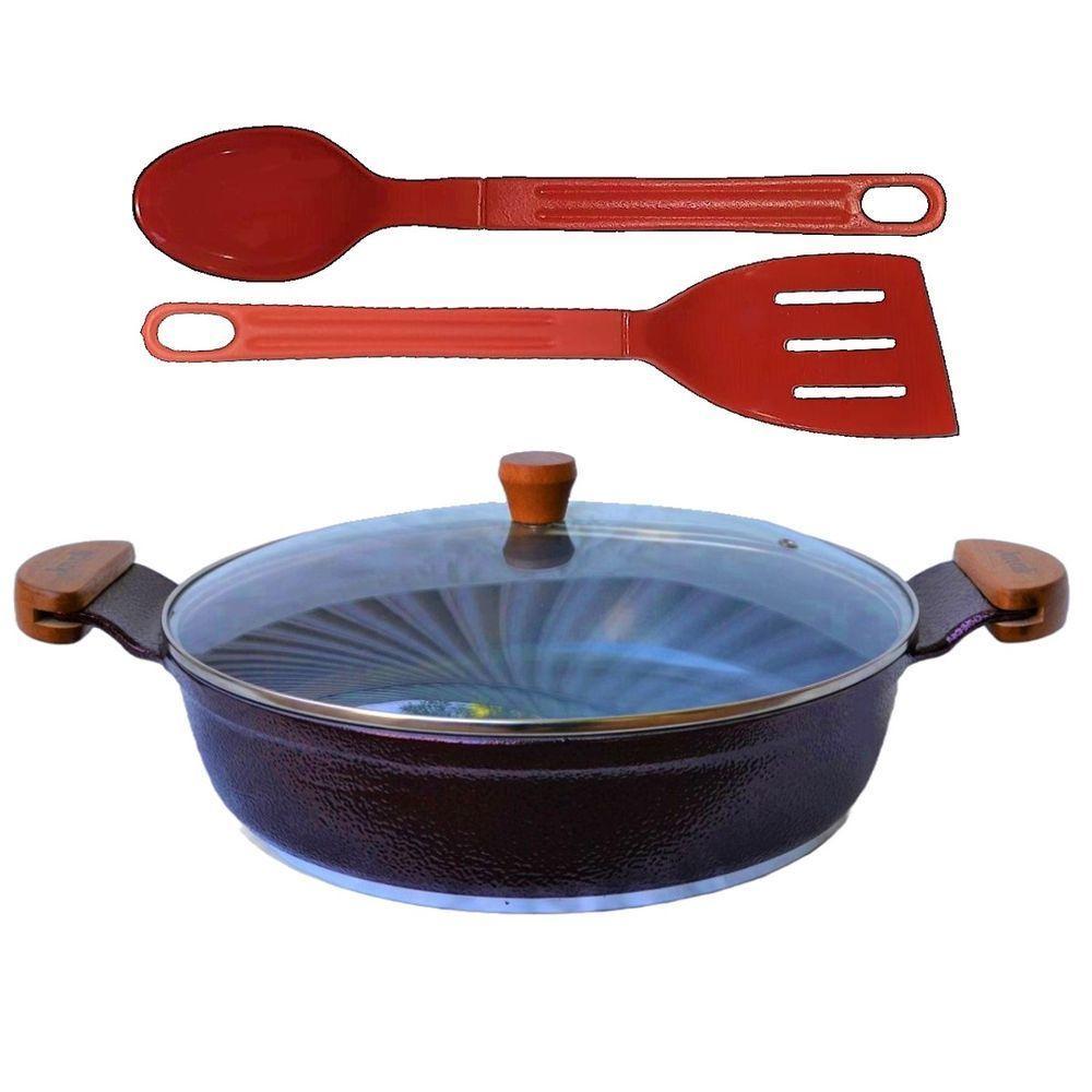 Frigideira Cereja Antiaderente Em Cerâmica Talher 03 Am 30Cm - 1