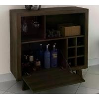 Adega Bar Com Suporte Para Taças Ad5002 Rustico Rustico