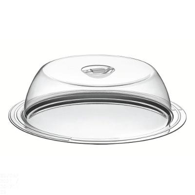 Porta Bolo Tramontina Ciclo Em Aço Inox Com Tampa 33 Cm Tramontina