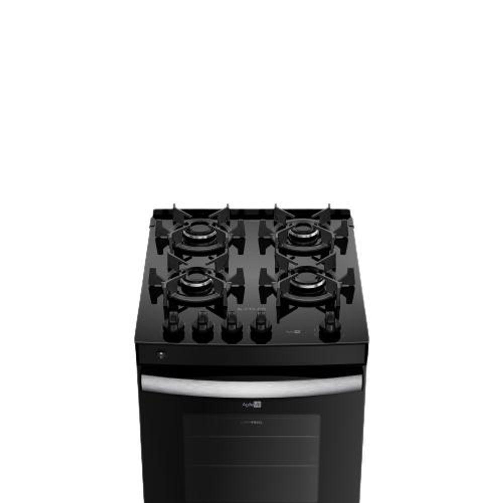 Fogão 4 Bocas Preto Com Mesa De Vidro Atlas Agile Up Bivolt - 6