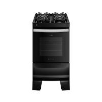 Fogão 4 Bocas Preto Com Mesa De Vidro Atlas Agile Up Bivolt - 1