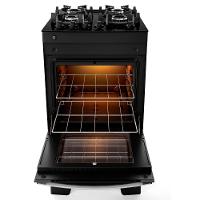 Fogão 4 Bocas Preto Com Mesa De Vidro Atlas Agile Up Bivolt