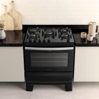 Fogão 5 Bocas Preto Com Mesa De Vidro Atlas Agile Up Bivolt - 3