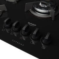 Cooktop 5 Bocas Preto Com Mesa De Vidro E Tripla Chama Dako Supreme Bivolt - 6