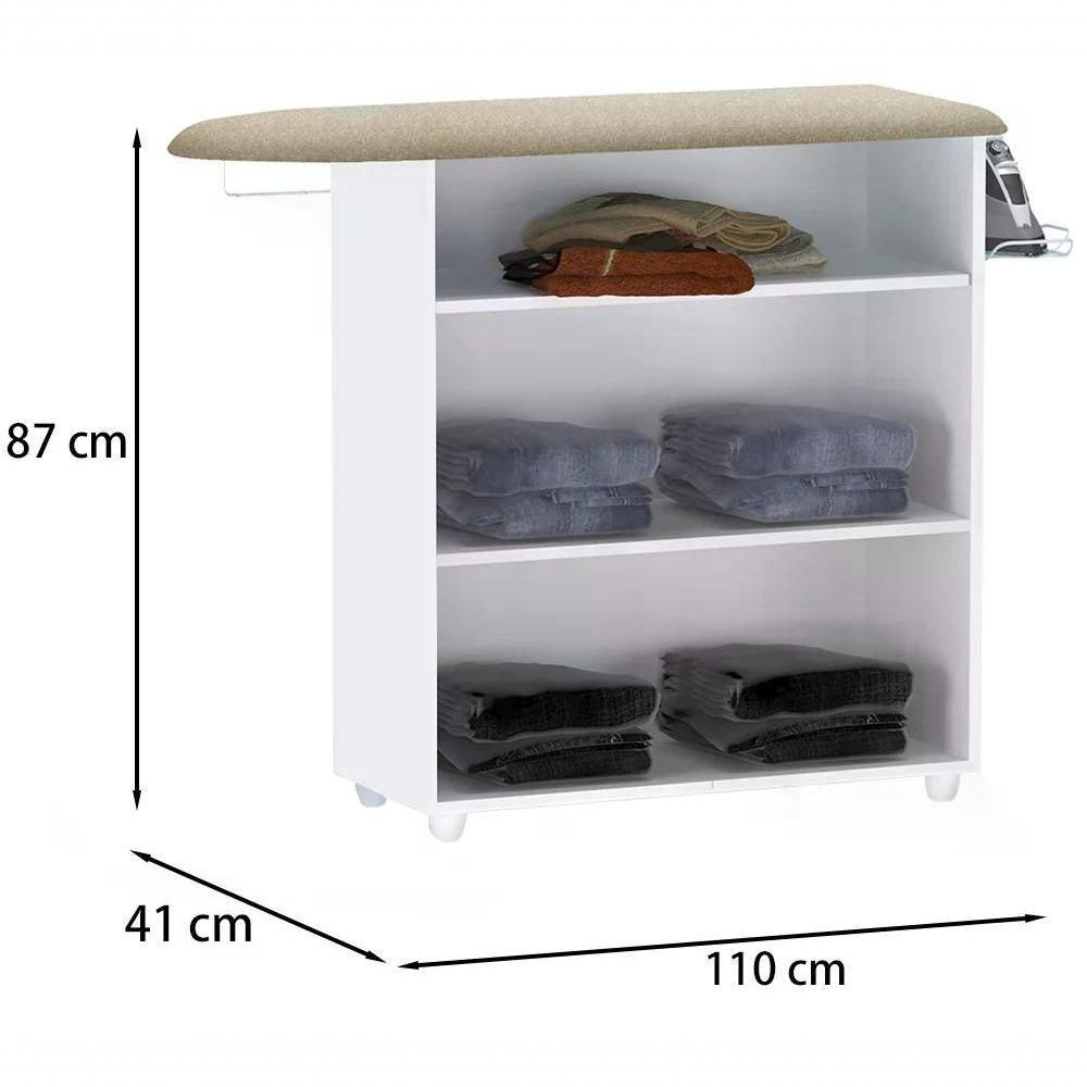 Tabua De Passar Roupas 2 Portas Bianca Branco Branco - 4