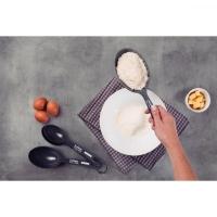 Jogo de Xícaras Medidoras Bakery em Abs Grafite 4 Peças - 3