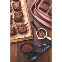 Jogo de Xícaras Medidoras Bakery em Abs Grafite 4 Peças