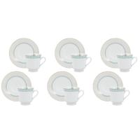 Conjunto De Xícara De Chá Com Pires 06 Peças Audrey Schmidt - 1