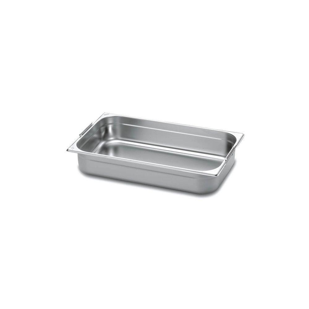 Cuba Gastronômica 1/1 Em Aço Inox Com Alças Móveis Profundidade 100 Mm - Aço 304 - 1