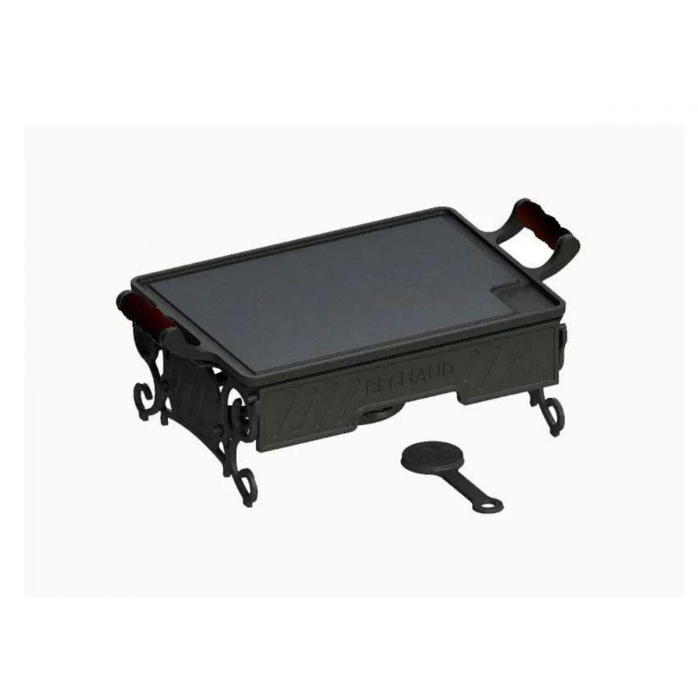 Rechaud a Álcool Ferro Alça Silicone Preta com Espiriteira - 2