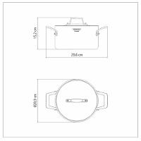 Caçarola Funda 20cm 3,8L Inox Tramontina 62144/200 - 5