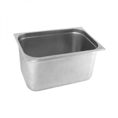 Cuba Gastronomica Inox Gn 1/2X200mm Com Tampa Brasinox