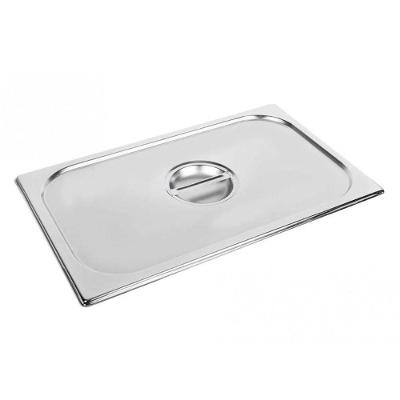 Kit 10 Tampas De Cuba Gastronomica Inox 1/1 Sem Recorte