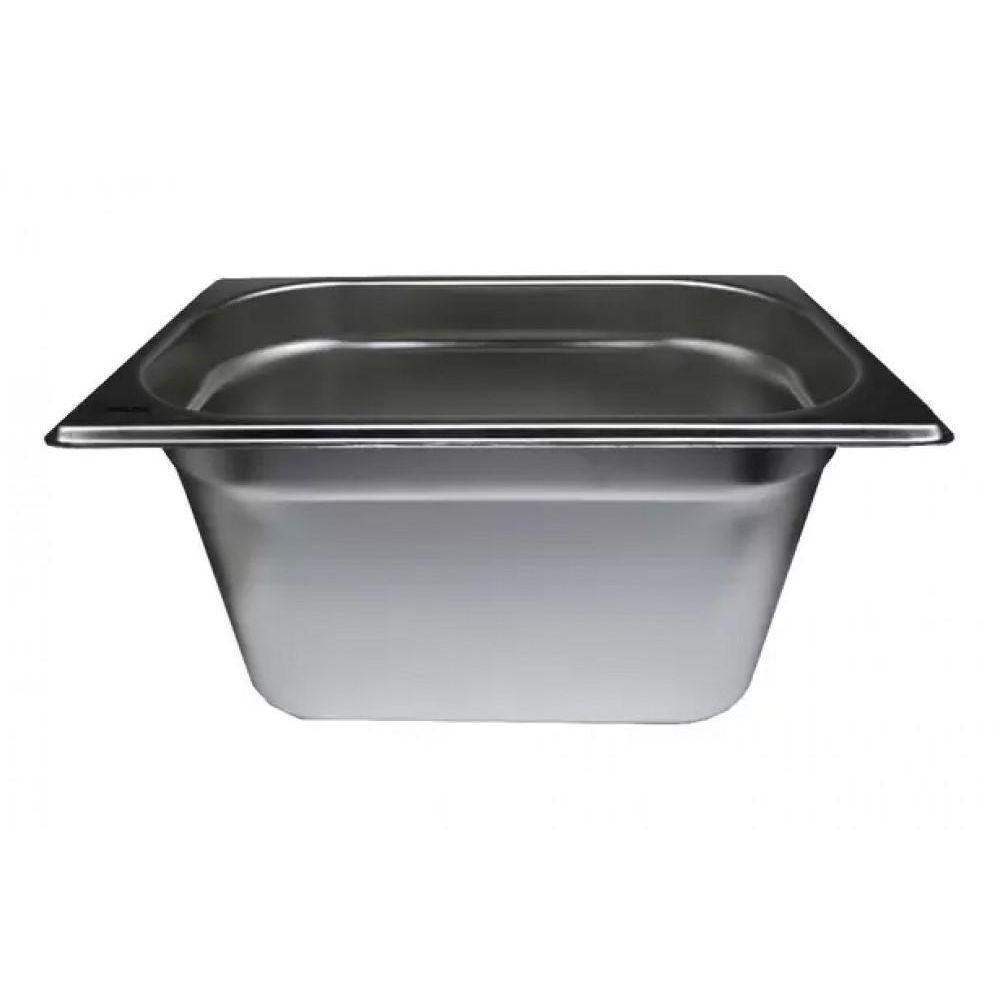 Kit 6 Cubas Gastronomica Inox Gn 1/4 X 150mm (265X162mm) - 2