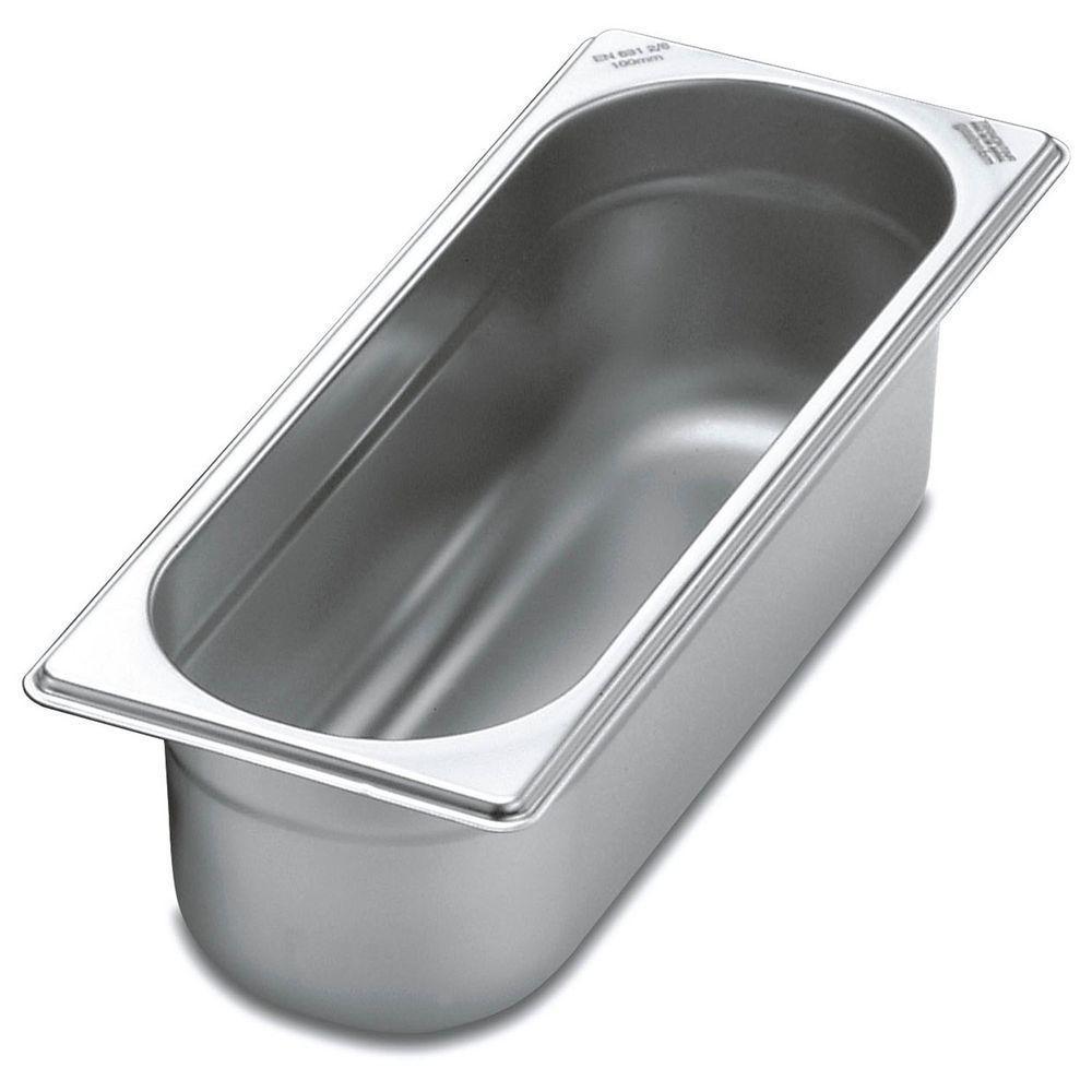 Cuba Tramontina Gn 2/8 Em Aço Inox Sem Alças Profundidade 100 Mm - Aço 304 Tramontina - 3