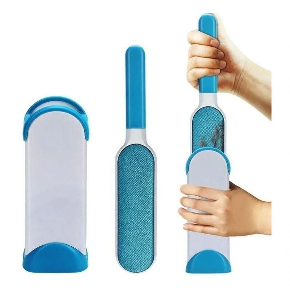 Escova Mágica Removedora Tira Pelos Roupa Sofa Cães Gatos - 4