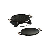 Rechaud Bifeteira Redondo Dupla Face Álcool Ferro Fundido - 2