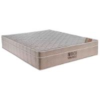 Conjunto Box Casal Queen Size Colchão Airtech Molas Ensacadas Spring Pocket Base Material Sintético Ortobom Preto E Bege - 1