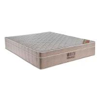 Conjunto Box Casal King Size Colchão Airtech Molas Ensacadas Spring Pocket E Base Material Sintético Ortobom Preto E Bege