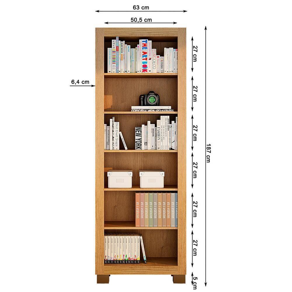 Armário Multiuso Valdemóveis C/5 Prateleiras/Pés Cinamomo - 2