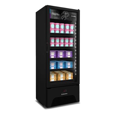 Freezer Vertical Porta De Vidro Sorvetes E Congelados 497l Vf50ah Optima 220v All Black - Metalfrio