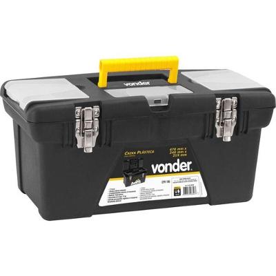 Caixa Plástica Para Ferramentas Baú 470X240X219Mm Com Bandej