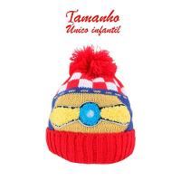 Touca Gorro Infantil Vermelha Aviador Colorida Tamanho único - 4
