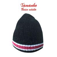Touca Gorro Adulto Forrada Preta Tamanho único - 2