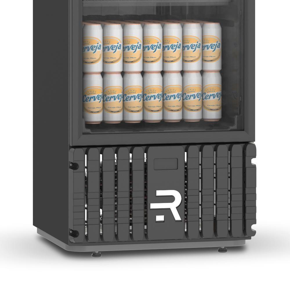 Cervejeira Expositora Porta Vidro 400l Vcce400pvpp Preta 220v Refrimate Com Chopeira 3,5l 220v - 4