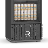 Cervejeira Expositora Porta Vidro 400l Vcce400pvpp Preta 220v Refrimate Com Chopeira 3,5l 220v