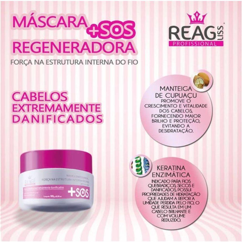 R - Mascara S.o.s - 300g - Reagliss - Reconstrução Imediata - 2