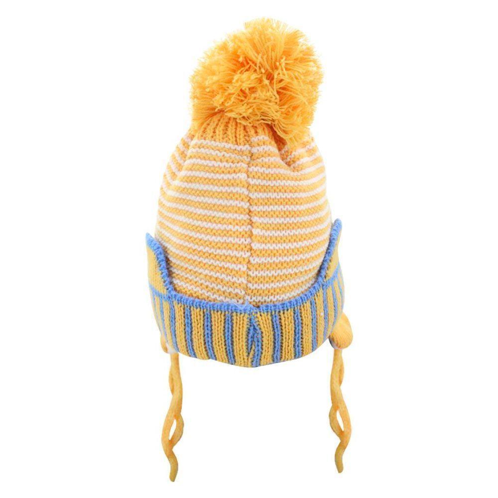 Touca Gorro Infantil Amarela Gatinho Tamanho único - 4