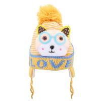 Touca Gorro Infantil Amarela Gatinho Tamanho único - 1